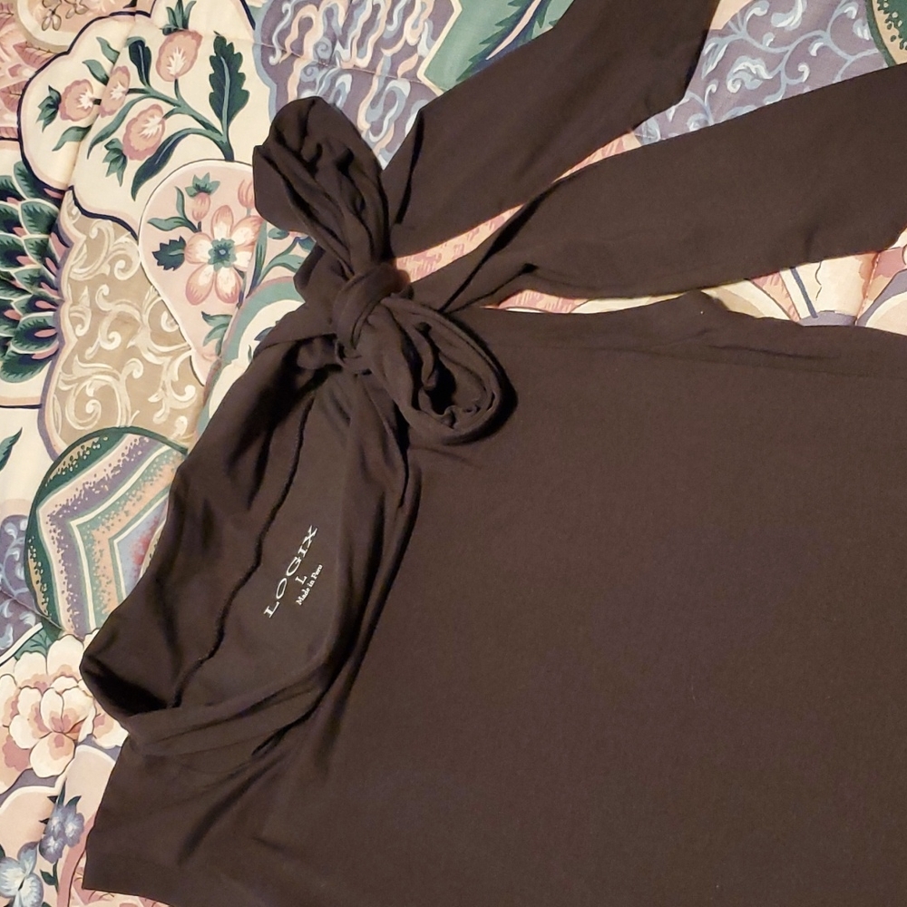 LOGIX SLEEVELESS BOW BLOUSE - Picture 2 of 6